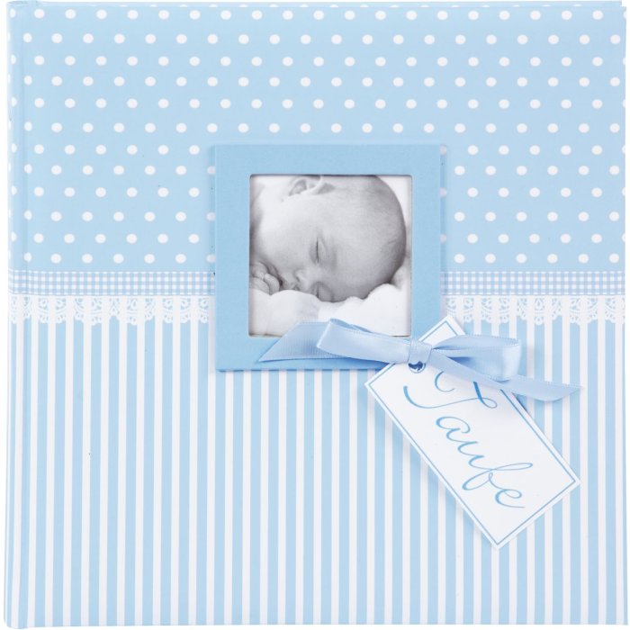 Goldbuch Album na chrzest Sweetheart niebieski 25x25 cm 60 białych stron