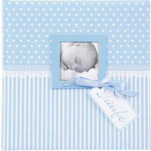 Goldbuch Album na chrzest Sweetheart niebieski 25x25 cm 60 białych stron