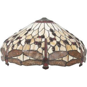 LumiLamp Szklany klosz Tiffany Dragonfly 49x28 cm