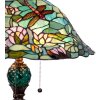 Lampa stołowa Tiffany 47x60 cm - kolorowa