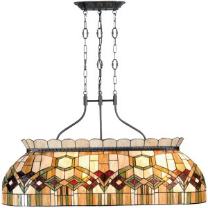 Lampa wisząca Tiffany 115x130x36 cm kolorowa