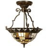 Lampa podłogowa Tiffany 31x78 cm zielona