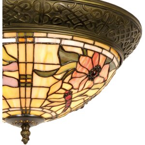 Lumilamp 5LL-5350 Lampa sufitowa Tiffany Ø 38x19...