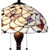 Lampa stołowa Tiffany Ø 41x60 cm w kolorze czerwonym