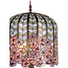 Lampa stołowa Tiffany Ø 40x84 cm w kolorze różowym