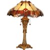 Lampa stołowa Tiffany Ø 40x53 cm w kolorze brązowym