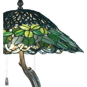 Lampa stołowa Tiffany Ø 47x58 cm kolor zielony