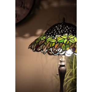Lampa stołowa Tiffany Ø 47x58 cm kolor zielony