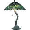 Lampa stołowa Tiffany Ø 47x58 cm kolor zielony