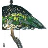 Lampa stołowa Tiffany Ø 47x58 cm kolor zielony
