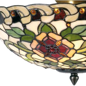 Lampa sufitowa Tiffany Ø 40x23 cm czarna