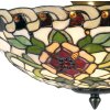Lampa sufitowa Tiffany Ø 40x23 cm czarna