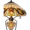 Lampa stołowa Tiffany Ø 46x76 cm w kolorze żółtym