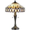 Lampa stołowa Tiffany Ø 40x58 cm w kolorze naturalnym