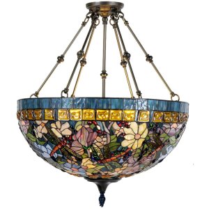 Abażur Tiffany Ø 51 cm zielony