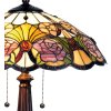 Lampa stołowa Tiffany Ø 44x57 cm w kolorze fioletowym