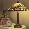 Lampa stołowa Tiffany Ø 44x57 cm w kolorze fioletowym