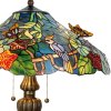 Lampa stołowa Tiffany Ø 52x65 cm kolor niebieski