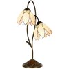Lampa stołowa Tiffany Ø 33x61 cm w kolorze naturalnym