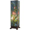 Lampa stołowa Tiffany 24x58,5 cm w kolorze niebieskim