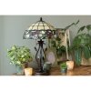Lampa stołowa Tiffany 35x61 cm w kolorze czerwonym