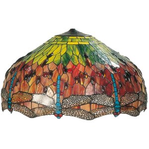 Abażur Tiffany Ø 51x29 cm witraż wielokolorowy
