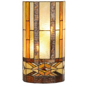 Lampa ścienna TIFFANY kolorowa - 5LL-9286 Clayre Eef