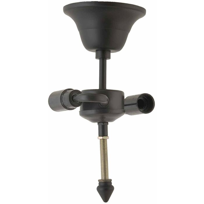 LumiLamp 5LL-96 Kablowa lampa wisząca Tiffany 18x10x20 cm Czarna żelazna lampa wisząca