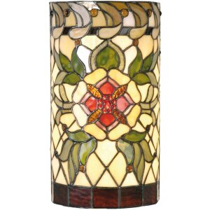 Lampa ścienna TIFFANY kolorowa - 5LL-9906 Clayre Eef