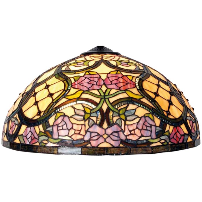 Abażur Tiffany Ø 50x30 cm pomarańczowy