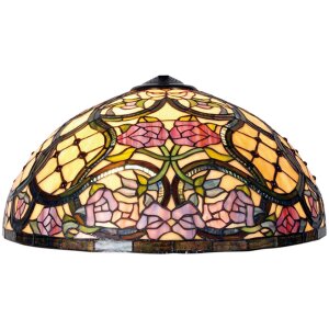 Abażur Tiffany Ø 50x30 cm pomarańczowy