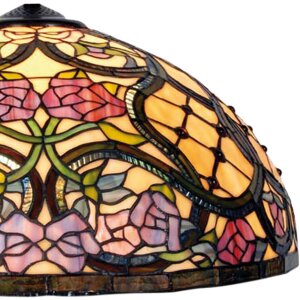 Abażur Tiffany Ø 50x30 cm pomarańczowy