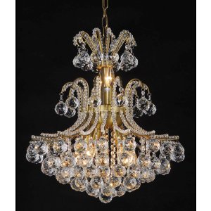 Żyrandol Ø 50 cm żelazo-szkło - 5LL-CR32 Clayre Eef