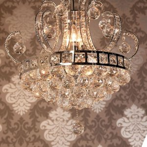 Żyrandol Ø 50 cm żelazo-szkło - 5LL-CR33 Clayre Eef