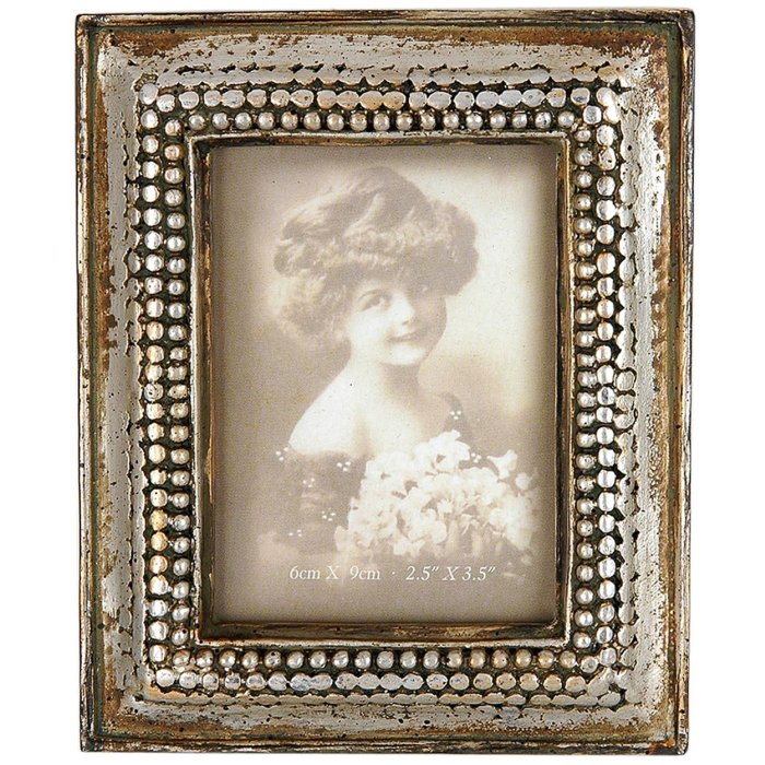 2791 Ramka antyczna 6x9 cm srebrna