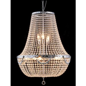 Żyrandol szklany/żelazny Ø 60 cm - 5LL-CR52 Clayre...