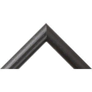 Drewniana rama H004 czarne szkło akrylowe 20x25 cm