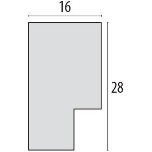 Ramka blokowa Inn 10x15 cm biała