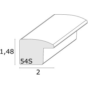 Ramka drewniana S54S czarna 15,0 x15,0 cm