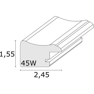Ramka na zdjęcia czarna plastikowa 20,0 x25,0 cm S45WF