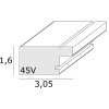 Ramka na zdjęcia szara plastikowa 10,0 x15,0 cm S45VF