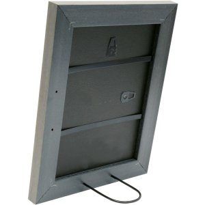 S45VF Bilderrahmen Grau Kunststoff 13x18 cm mit silberner Innenkante