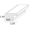 Rama drewniana S45S czarna 30,0 x30,0 cm