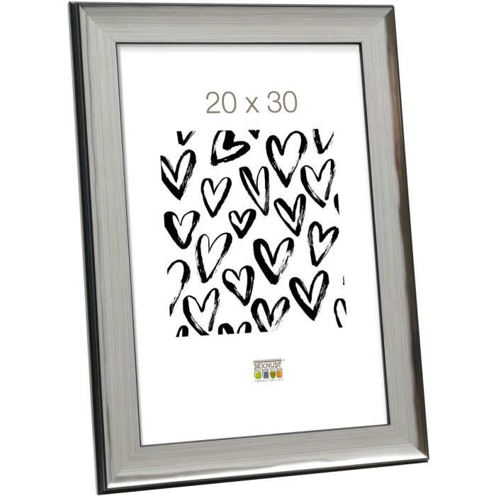 Deknudt Bilderrahmen silber Kunststoff 18,0 x 24,0 cm S45ND