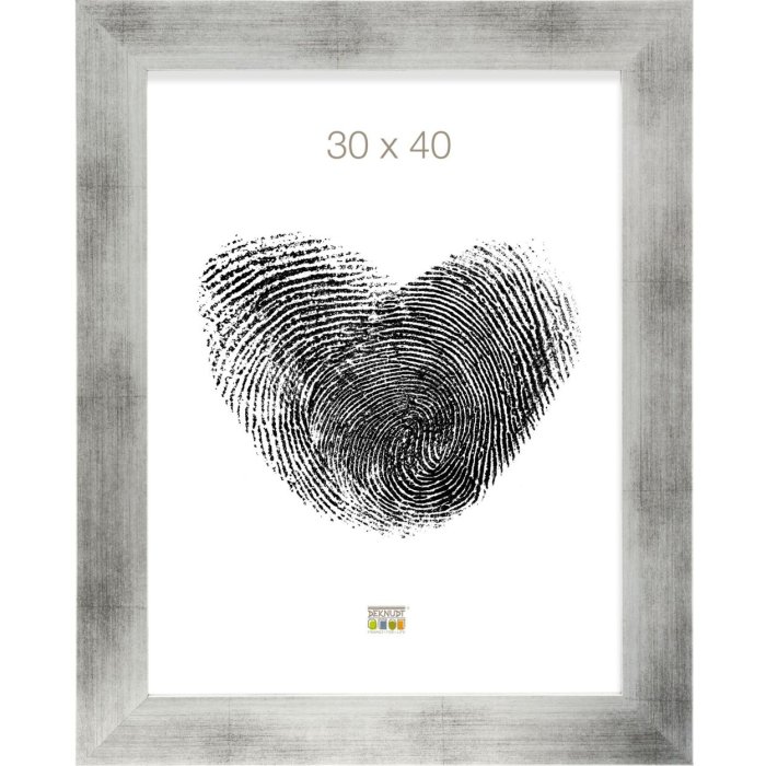 Ramka na zdjęcia drewno srebrne 30,0 x40,0 cm S43BD