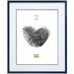 Ramka drewniana S43AM6 niebieska 30x40 cm (20x30 cm)