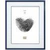 Ramka drewniana S43AM6 niebieska 30x40 cm (20x30 cm)
