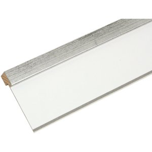 S43AD1P1 Ramka drewniana srebrna 30x40 cm passepartout