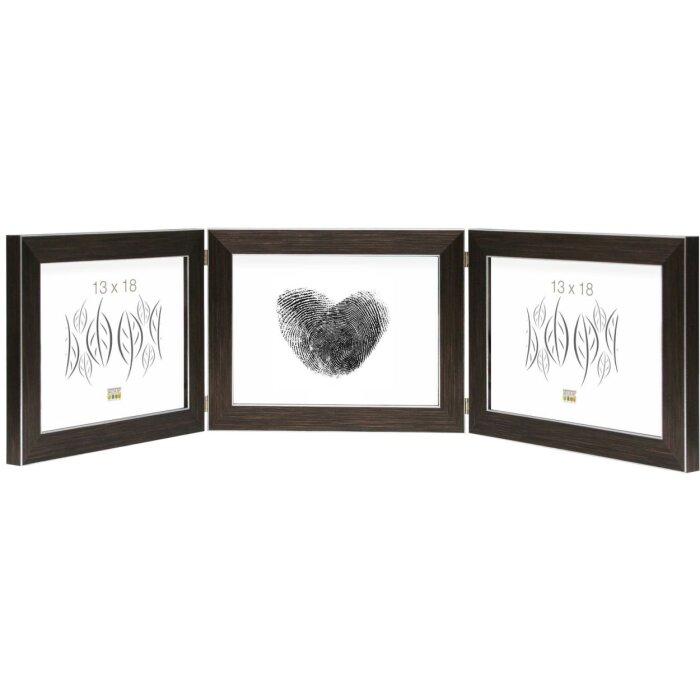 Ramka potrójna S41VK3 brązowa 3 zdjęcia 10x15 cm format krajobrazowy