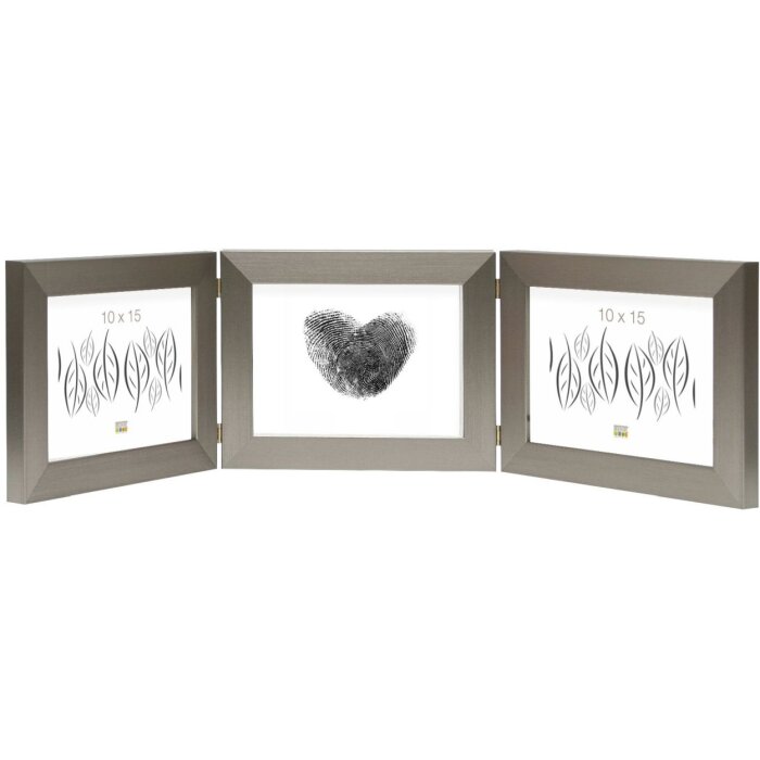 Ramka potrójna S41VD1 srebrna 3 zdjęcia 13x18 cm format krajobrazowy